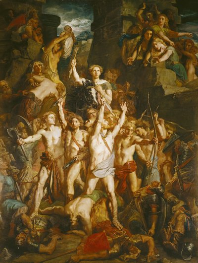 La difesa della Gallia, 1855 da Théodore Chassériau